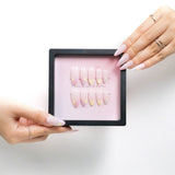 Chic Essentials - Pastel Heart Almond Press-on Nails