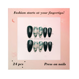 Chic Essentials - Emerald Depths Press-on Nails