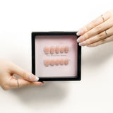Chic Essentials - Nude soft matte short nail art stickers
