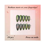 Chic Essentials - Cat Eye Jade Press-on Nails