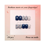 Chic Essentials - Sapphire Leopard Press-on Nails
