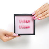 Chic Essentials - Elegant Blush with Gold Accents Press-on Nails