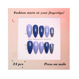 Chic Essentials - Blue Velvet Press-on Nails
