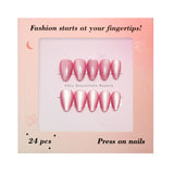 Chic Essentials - Shimmering Pink Press-on Nails