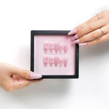 Chic Essentials - Pink Romance Glitter Heart Press-on Nails
