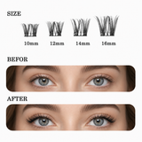 Snowkiss Doll Style Self-adhesive Mixed Style Eyelashes (88 pcs)