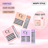 WISPY STYLE glue-free single eyelashes value gift box